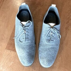 Cole Haan zero gravity Oxford shoes men’s grey lace up Preppy Acadamia office 13